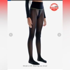 Sheertex Black Semi-Opaque Tights